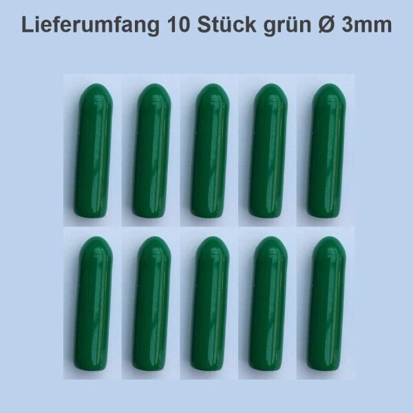 Miniatur Kippschalter Kappen Schalterkappen Abdeckkappen farbig Schutz Modellbau 3mm grün 10 Stück