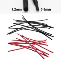 Schrumpfschlauch rot schwarz 1,2 / 0,6 mm 2:1 für...