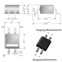 SMD Brückengleichrichter Gleichrichter 80V 0,5A...