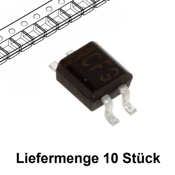 SMD Brückengleichrichter Gleichrichter 80V 0,5A Micro-DIL MYS80 10 50 100 Stück 10 Stück