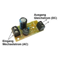 Brückengleichrichter Gleichrichter AC / DC 2A Modellbahn Fertigmodul od. Bausatz