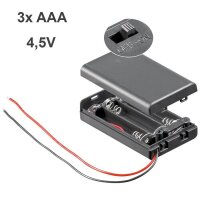 Batteriehalter 2x 3x 4x AA Mignon 3x AAA Micro mit...