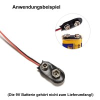 9 Volt Batterieclip Block Batterie Clip Anschluss Kabel...