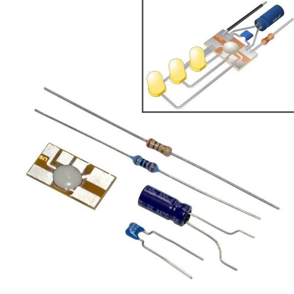 Blinker Wechselblinker Lauflicht 3-6V DC für LED Kirmes Bausatz M079N Kemo S1053