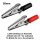 Krokodilklemmen Prüfklemme Krokoklemme 4mm Bananenstecker isoliert für Prüfkabel 55mm Griff isoliert (rot + schwarz) 4 Stück (2x rot und 2x schwarz)