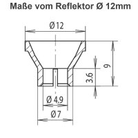 Flutlichtstrahler Scheinwerfer Flutlicht H0 RC LED Beleuchtung 6 9 12 14 16 19V