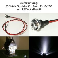 Flutlichtstrahler Scheinwerfer Flutlicht H0 RC LED...