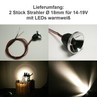 Flutlichtstrahler Scheinwerfer Flutlicht H0 RC LED...