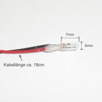 Mini Glühlämpchen 3mm Glühbirne Glühlampe 14-16V mit Kabel oder Draht Modellbahn