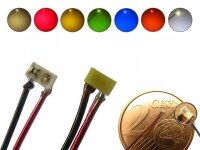 SMD LED 0201 mit Kabel angelötet Kupferlackdraht...