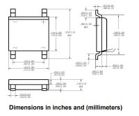 SMD Brückengleichrichter Gleichrichter 0,8A 420V Mini DIL MB6S 10 50 100 Stück