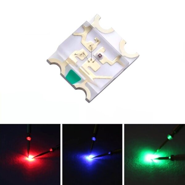 SMD LED 3227 RGB rot grün blau gemeinsame Anode Plus LEDs 10 Stück W3