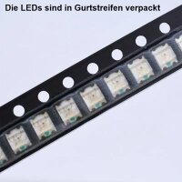 SMD LED 1206 1209 3227 RGB rot grün blau gemeinsame Anode Plus LEDs 10 Stück W3