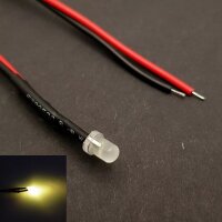 LED 3mm 9V 12V 14V 16V 19V Kabel Widerstand fertig angelötet verkabelt 10 Stück