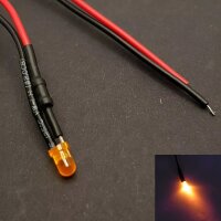 LED 3mm 9V 12V 14V 16V 19V Kabel Widerstand fertig angelötet verkabelt 10 Stück