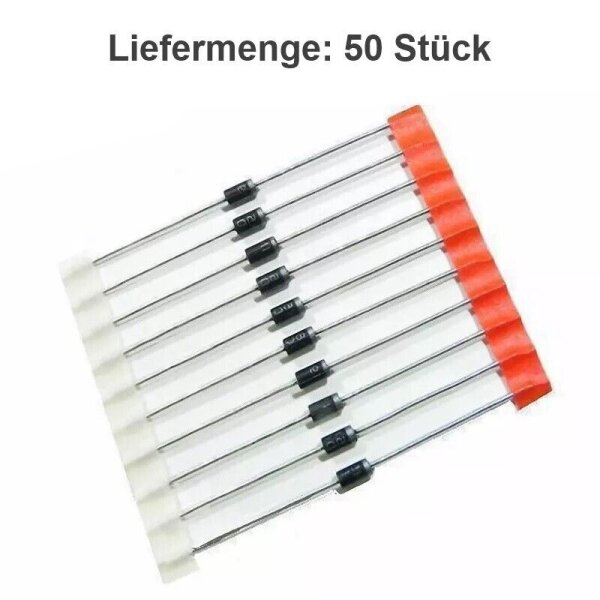 10 Werte Dioden-Set 100 Stück – 1N4001–1N4007  Produktbild-Vorschau 3