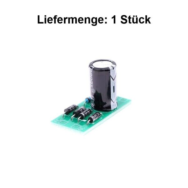 Gleichrichter Spannungswandler AC/DC max. 16V AC 1A mit Elko Kondensator 470µF 1 Stück