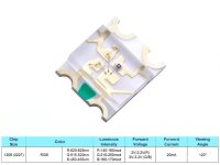 SMD LED 1206 1209 3227 RGB Multicolor gemeinsame Anode...