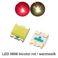 Duo LEDs 0606 bicolor Lichtwechsel Lok Triebwagen analog...