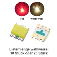 Duo LEDs 0606 bicolor Lichtwechsel Lok Triebwagen analog...