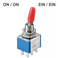 Miniatur Kippschalter Schalter 3-Pin 6-Pin EIN/AUS EIN/EIN mit Kappe Modellbau