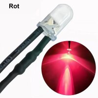 LED 5mm 12V 14V 16V 19V Kabel Widerstand fertig angelötet verkabelt 10 Stück