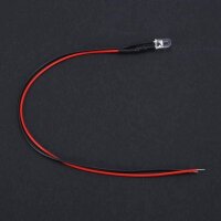 LED 5mm 12V 14V 16V 19V Kabel Widerstand fertig angelötet verkabelt 10 Stück