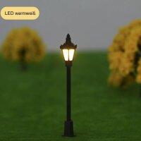 LED Straßenlampen H0 Lampen Leuchten 6,5cm 12-19V Modelleisenbahn 10 Stück S731