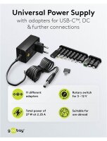 Netzteil AC/DC 3V 4,5V 5V 6V 7,5V 9V 12V Schaltnetzteil 2,25A 27W USB 11 Adapter