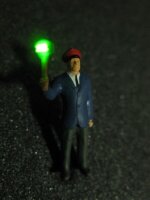 H0 Schaffner 1:87 beleuchtet mit LED grün...