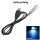 Lichtwellenleiter Lichtleiter LED Adapter 1W 12V 5V USB Kabel für Glasfaserkabel 5V USB eisblau