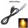 Lichtwellenleiter Lichtleiter LED Adapter 1W 12V 5V USB Kabel für Glasfaserkabel 5V USB gelb