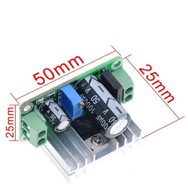 Produktbild von Spannungsregler AC/DC 5-35V Auf 1,25-30V – Gleichrichter A2081, Stabilisiert, Für DIY