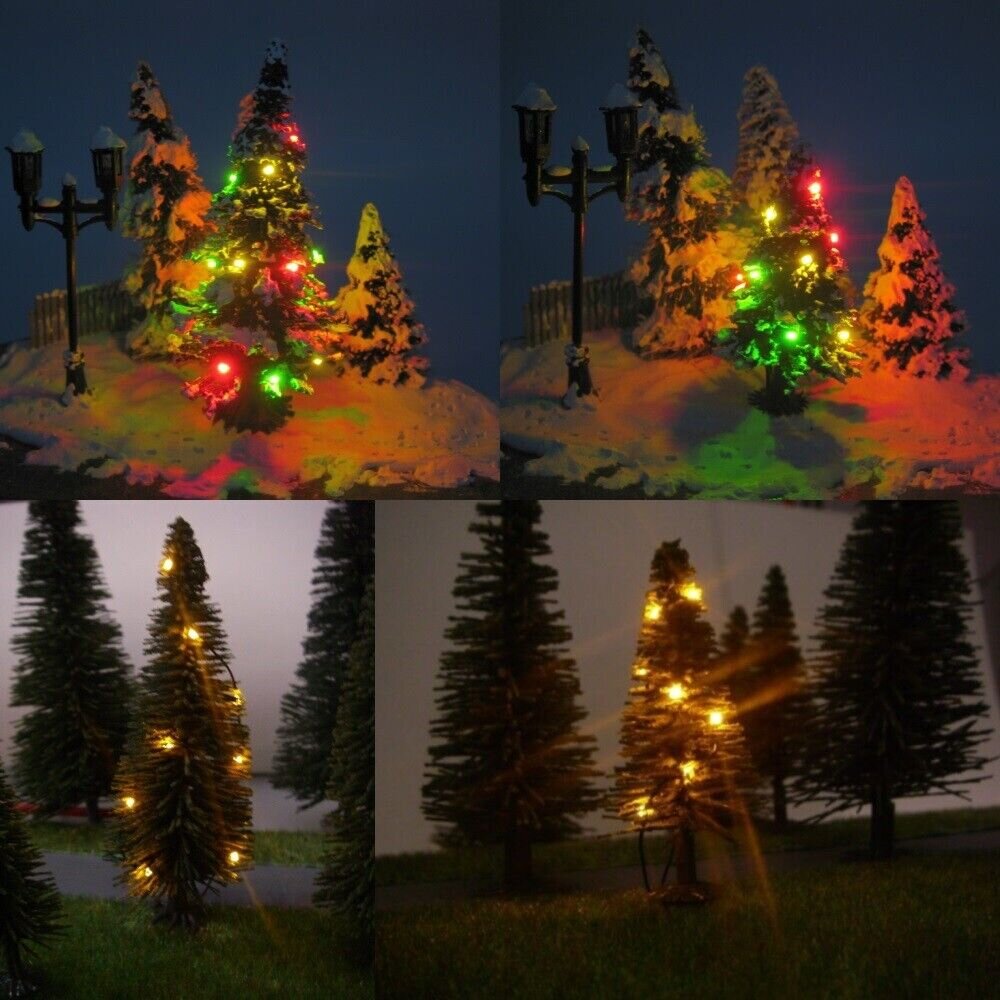 Weihnachtsbaum LED Lichterkette bunt o. gelb beleuchtet Tanne Schnee , 17,99 €