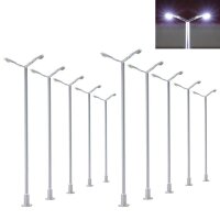 LED Straßenlampen H0 TT Laternen Leuchten 2-flammig...