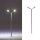 LED Straßenlampen N TT Laterne Leuchten 2-flammig 3 - 5,5cm 10-19V 10 Stück W323