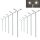 LED Straßenlampen N Z Laternen Leuchten 2-flammig 2 - 3,5cm 10-19V 10 Stück W324