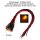 LED 1,8mm 9V 12V 14V 16V 19V Kabel Widerstand angelötet verkabelt mini 10 Stück Orange 12-19V DC