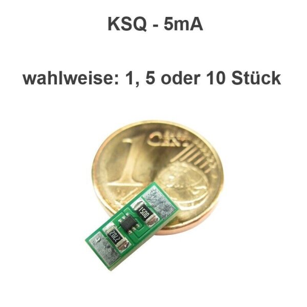 Konstantstromquelle LED Treiber 2 5 10 15 20 30 mA 11 LEDs 4-24V DC Mini KSQ1 5 Stück 5mA
