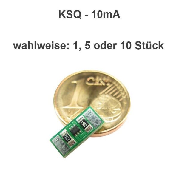 Konstantstromquelle LED Treiber 2 5 10 15 20 30 mA 11 LEDs 4-24V DC Mini KSQ1 10 Stück 10mA
