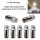 LED Lämpchen E5,5 Sockel Gewinde Fassung E5.5 LEDs 3-24V AC/DC Modellbau H0 TT N LEDs Warmweiß 12-24V AC/DC 10 Stück