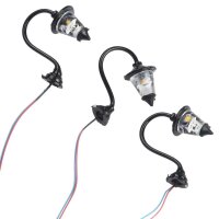 LED Wandlampen H0 Wandleuchten Laterne Leuchte Straßenlampen Häuser 5 Stück S855