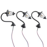 LED Wandlampen H0 Wandleuchten Laterne Leuchte Straßenlampen Häuser 5 Stück S855