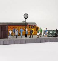 H0 Bahnhofsuhr Uhr mit LED Beleuchtung Höhe 3 - 5cm beleuchtet für Bahnhof S862