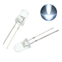 LED 5mm kalt weiß klar 20000mcd LEDs Diode Rund 10...