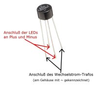 Brückengleichrichter Gleichrichter 2A 160V Rund B80R...