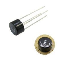 Brückengleichrichter Gleichrichter 2A 160V Rund B80R THT AC in DC 10 Stück S462