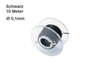 Kupferlackdraht Lackdraht rot schwarz 0,1mm CU Draht auf Spule je 10m Set S887