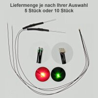 Duo LED 0605 SMD rot / grün mit Kabel Stellpult...