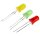 LED 5mm Set rot gelb grün diffus Sortiment LEDs 30 Stück Leuchtdioden S502